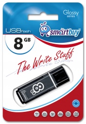 USB Flash Smart Buy  8Gb Glossy series black